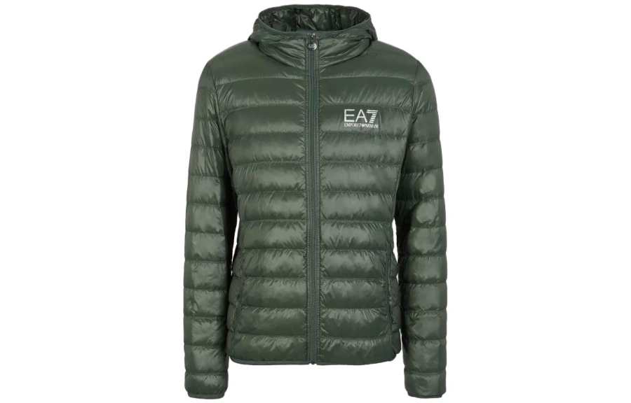 EMPORIO ARMANI 【Zoomed ImageryPrevious Season】logo-print padded jacket