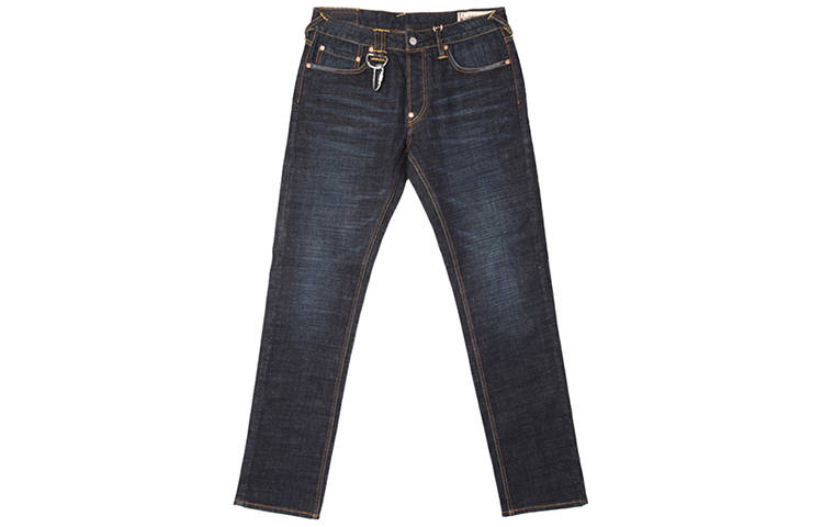 EVISU Straight Fit Pants Jeans Men's Denim Blue