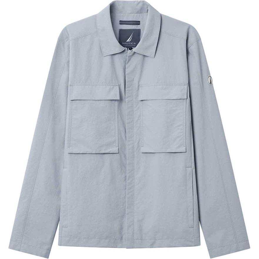 NAUTICA Jackets & Coats Men's Light Gray Blue