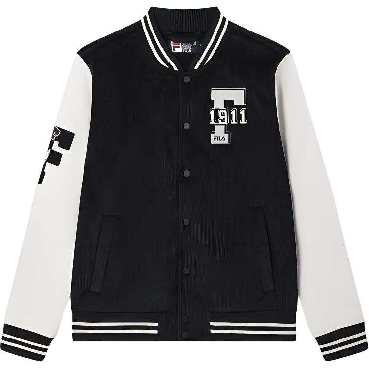FILA FW24 Baseball Jacket Men's Jet Black