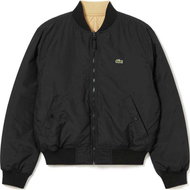 LACOSTE LACOSTE Jacket Men's Black/Beige Yellow