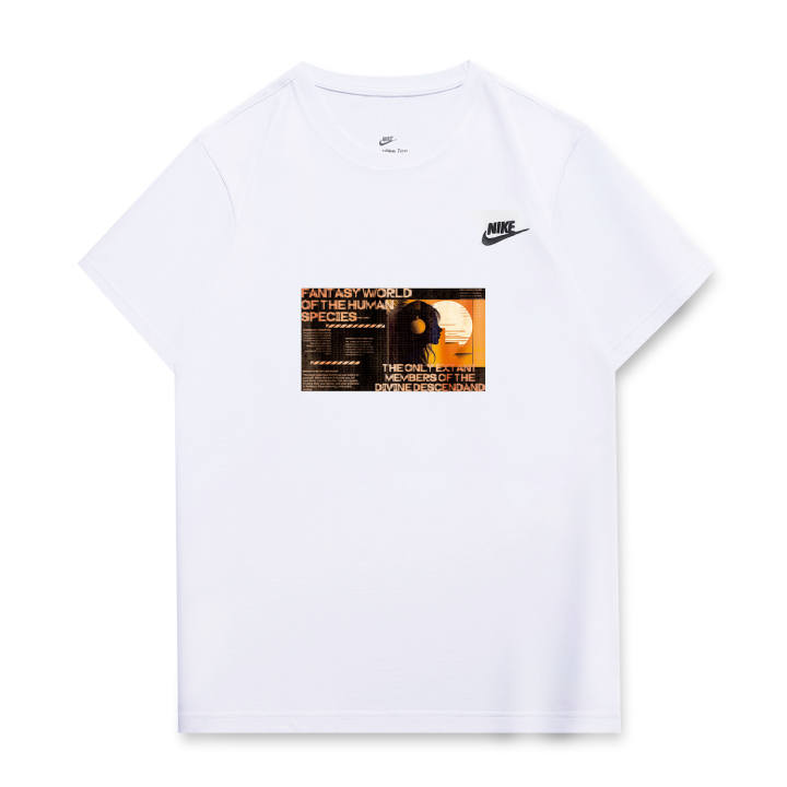 Nike Nike T Shirts Unisex White Crew Neck Moderate Straight Fit
