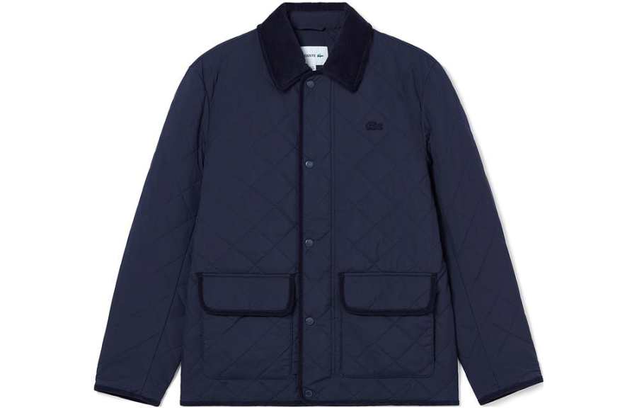 LACOSTE LACOSTE Puffer Jackets Men's Lapel Moderate Puffer Jacket