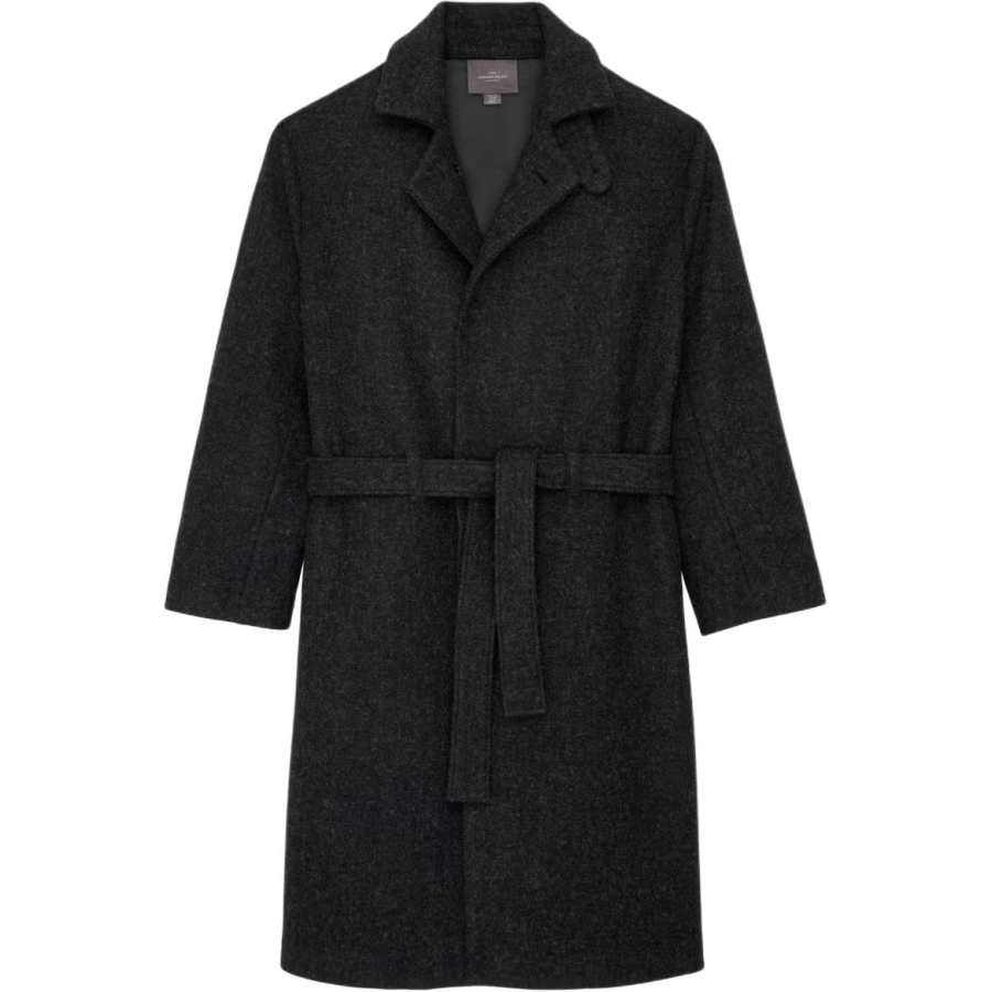 ZARA Stefano Pilati Coats Men's Dark Gray Suit Collar Moderate