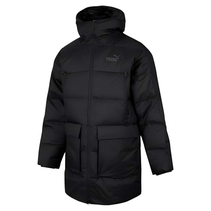 PUMA PUMA Down Jackets Men's Black Hooded Thickened