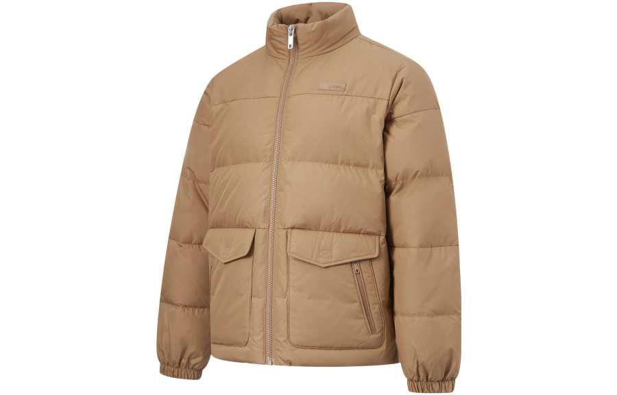 Li-Ning Li Ning Sports Life Collection Down Jacket Unisex Light Chestnut Brown