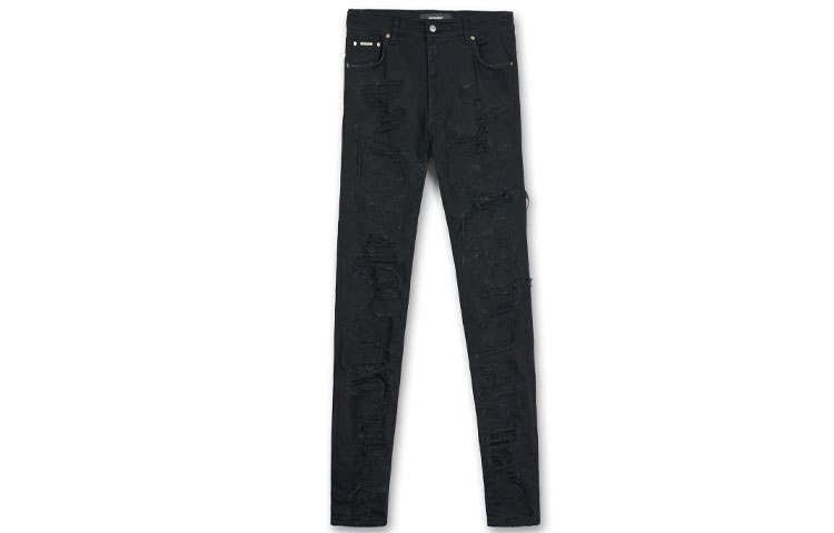 REPRESENT REPRESENT Jeans Men's Black Moderate Ripped Pants