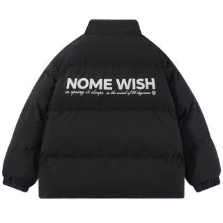 NOME Puffer Jackets Unisex Stand Collar Thickened Padded Puffer Jacket