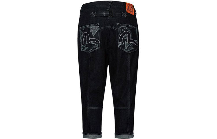 EVISU Jeans Men's Denim Blue Moderate Tapered Pants