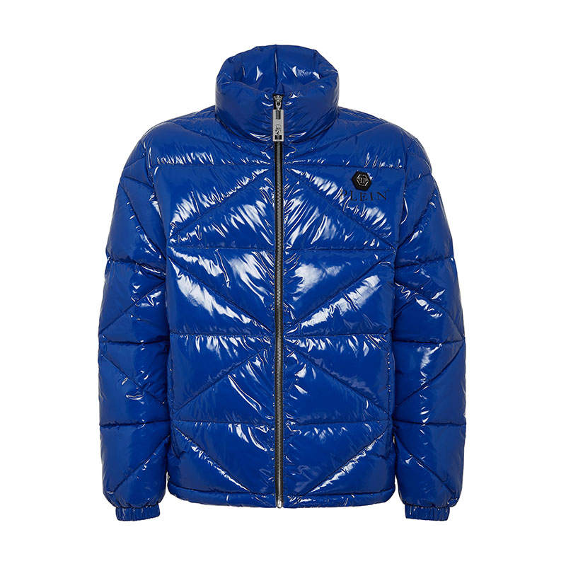 PHILIPP PLEIN FW23 Puffer Jacket Men's Blue