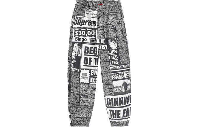 Supreme Supreme Newsprint Skate Pant