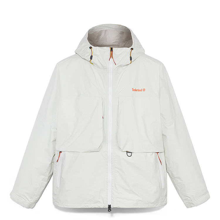 Timberland Outdoor Hiking Waterproof, Windproof, And Breathable Windbreaker Jacket Men's Ivory