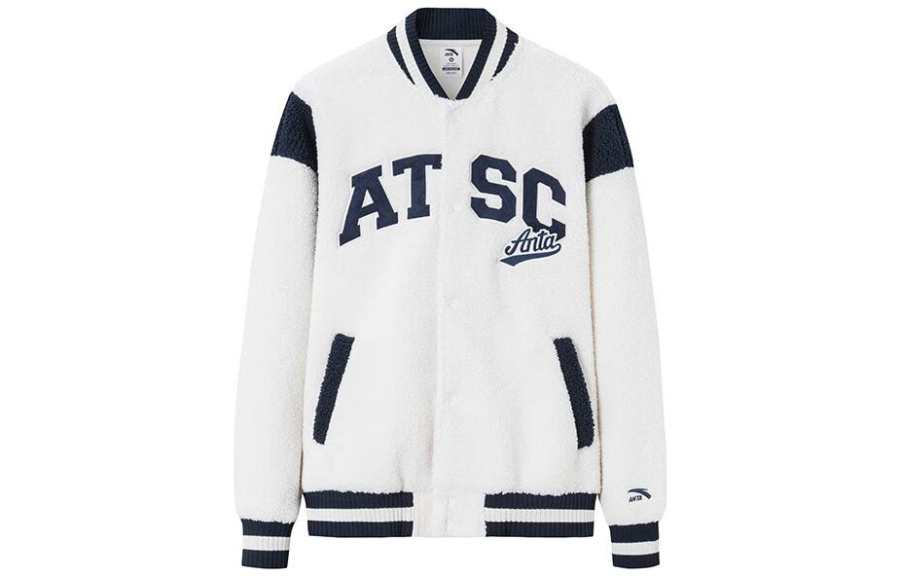 ANTA Anta Life Collection Baseball Jacket Unisex Duck Down White