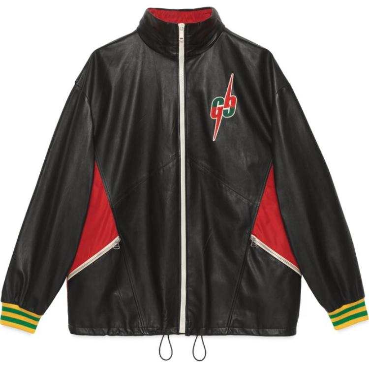 GUCCI GUCCI Leather Bomber Jacket