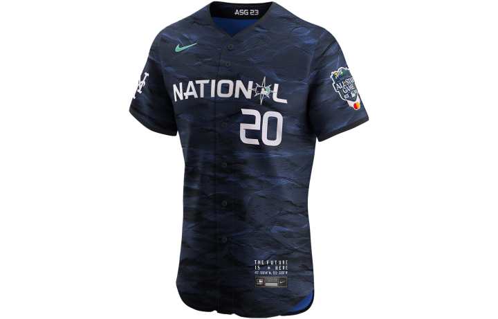 Nike Nike Baseball Jerseys Men's Royal Blue Baseball Collar Moderate Straight Fit
