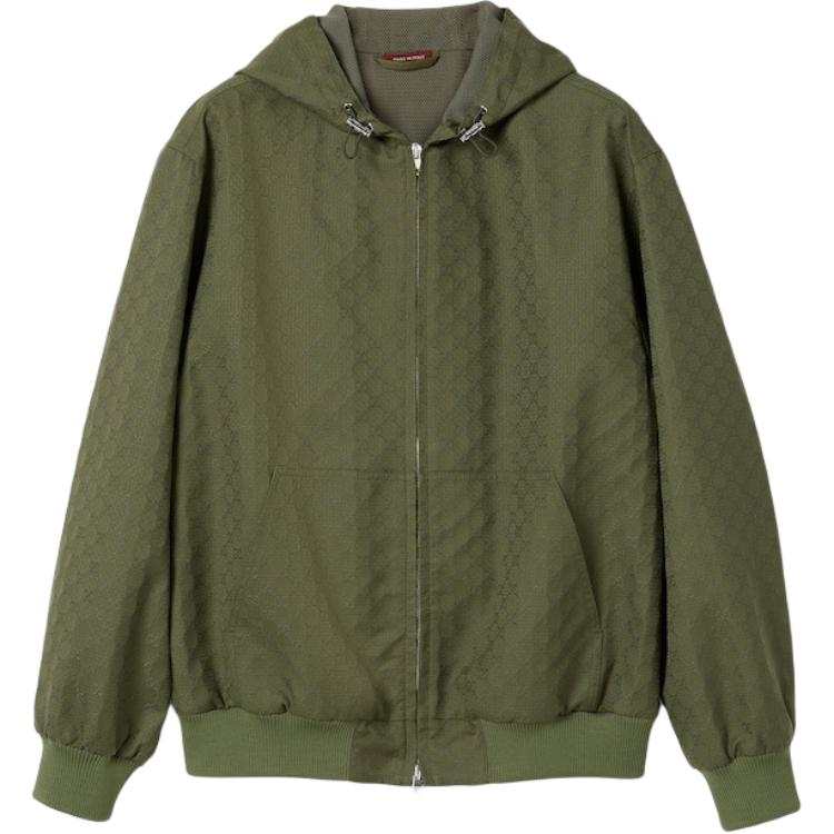 GUCCI Gg Cotton Ripstop Hooded Jacket