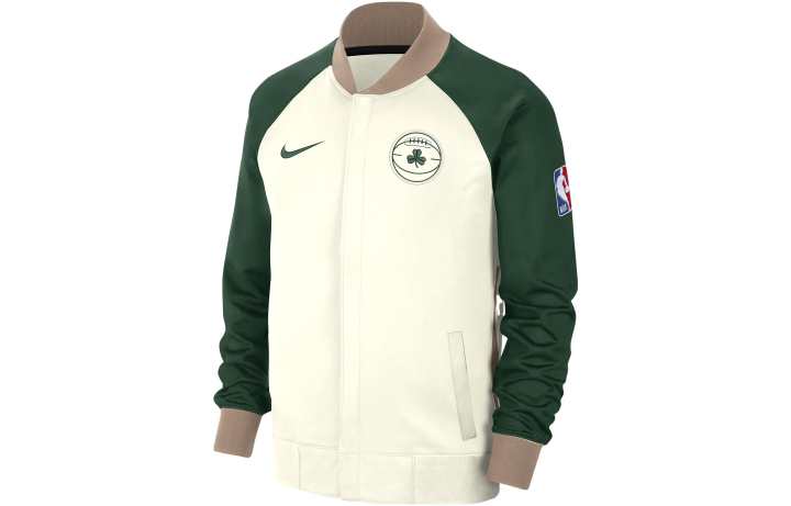 Nike Nike Dri FIT Full Zip Boston Celtics Showtime City Edition Jacket Men's Sail White