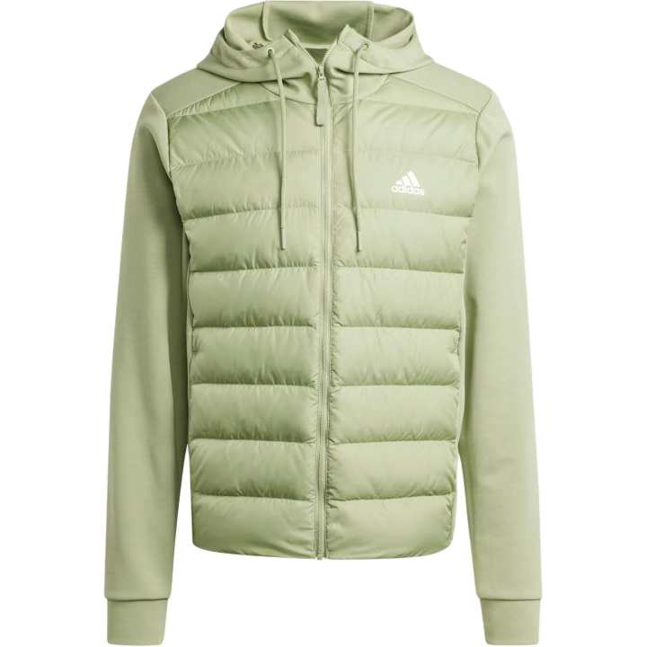 Adidas Adidas Essentials Hybrid Down Hooded Jacket Jackets & Coats Men's Green