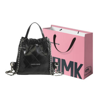 NOMK Pu Backpack Women's Black/Pink/White/Silver