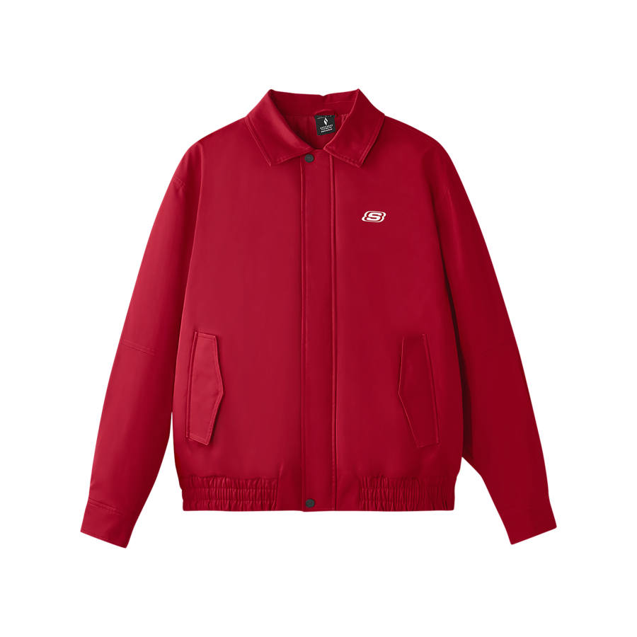 Skechers New Year Collection Sports Lifestyle Collection Jacket Unisex Berry Red