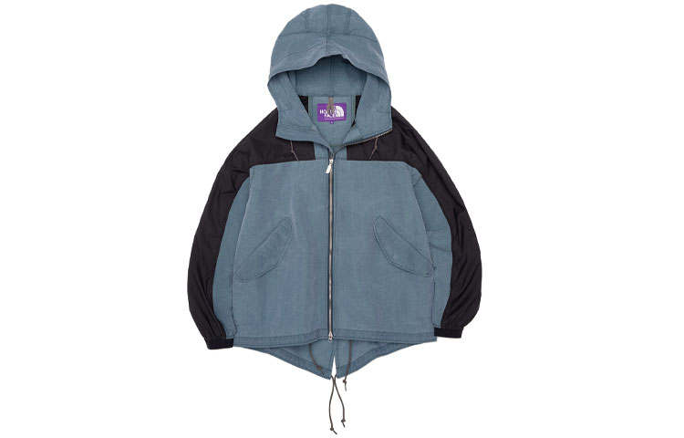 THE NORTH FACE PURPLE LABEL Parka Coats Men's Light Blue Hooded Moderate
