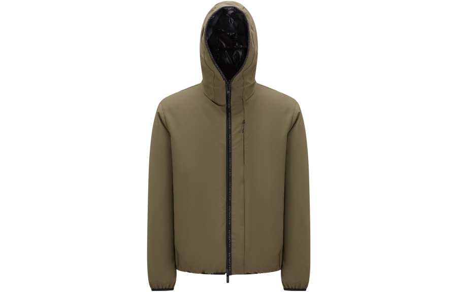 Moncler Jackets Men's Brown Hooded Moderate Other