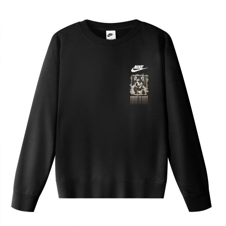 Nike Nike Sweatshirts Unisex Black Crew Neck Moderate Regular