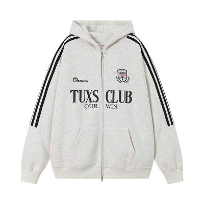 TUXIANSEN Sweatshirts Unisex Hooded Moderate Heavyweight