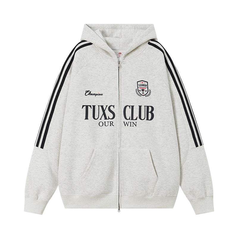 TUXIANSEN Sweatshirts Unisex Hooded Moderate Heavyweight