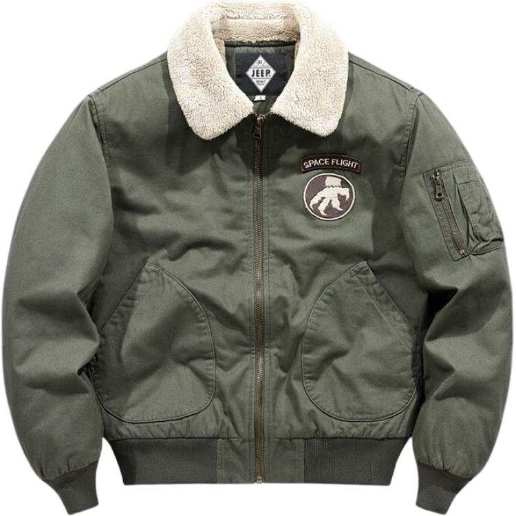 JEEP SPIRIT Jackets Men's Lapel Thickened