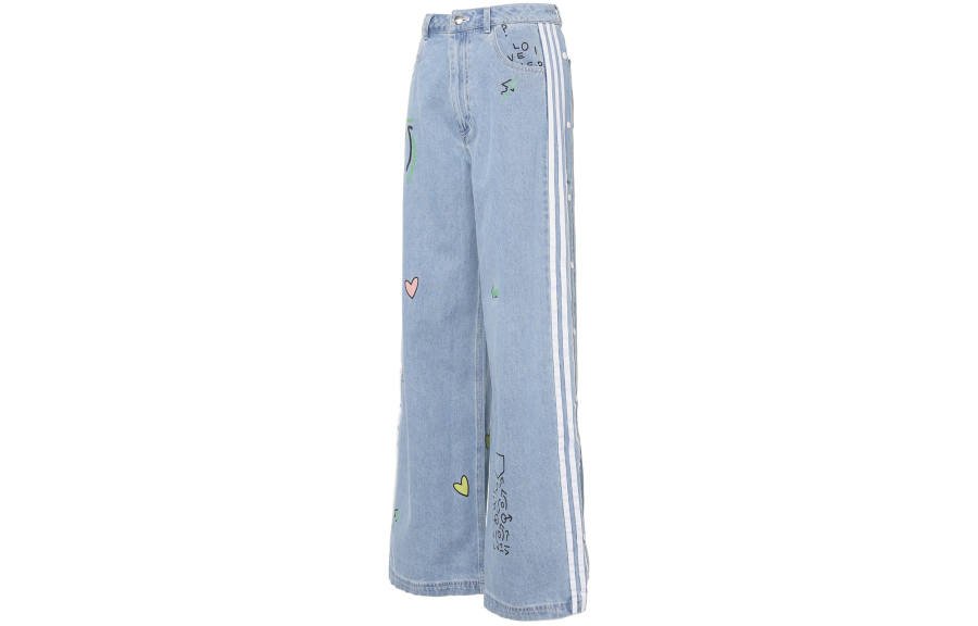adidas originals Women's Fiorucci Denim Track Pants Blue