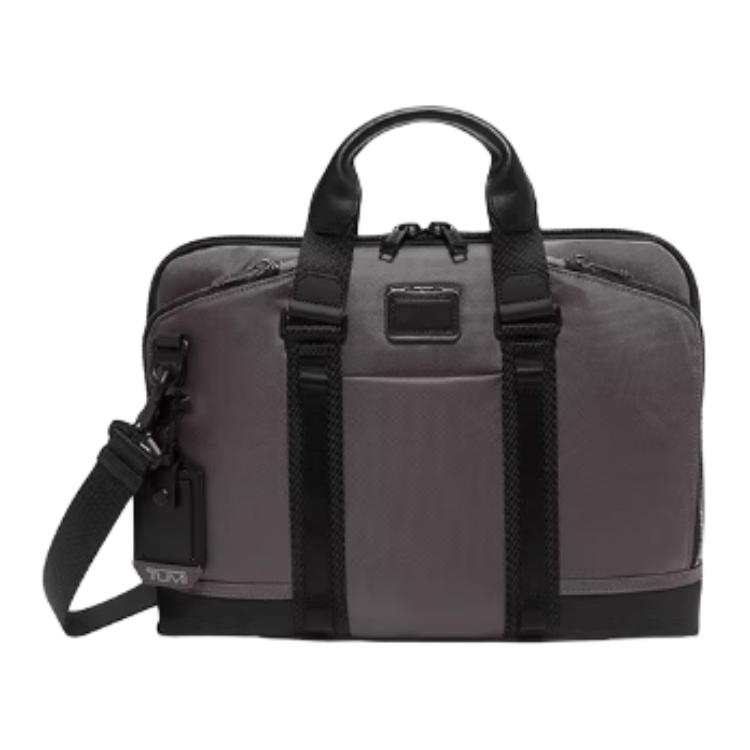 TUMI TUMI Alpha Bravo Nylon Handbag Men's Charcoal Black