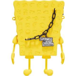 SPONGEBOB SQUAREPANTS Silicone Mobile Phone Crossbody Bag Medium Unisex Black Gold/Yellow