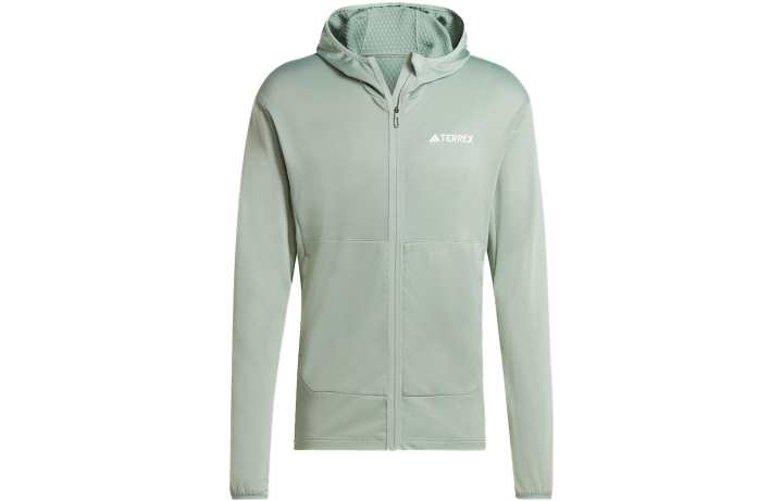 Adidas Adidas Xperior Light Fleece Hooded Jacket Jackets & Coats Men's Dusty Green