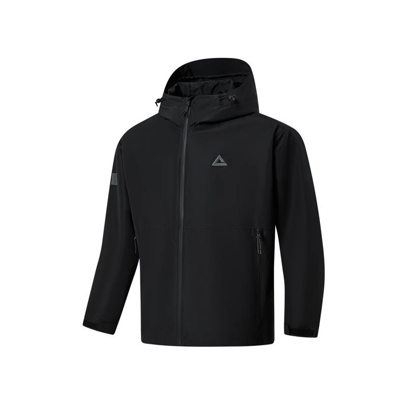 PEAK PEAK Waterproof And Windproof Windbreaker Jacket Unisex Black