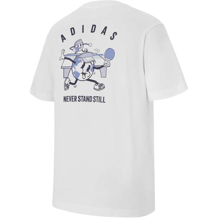 Adidas Adidas T Shirts Men's White Crew Neck Moderate