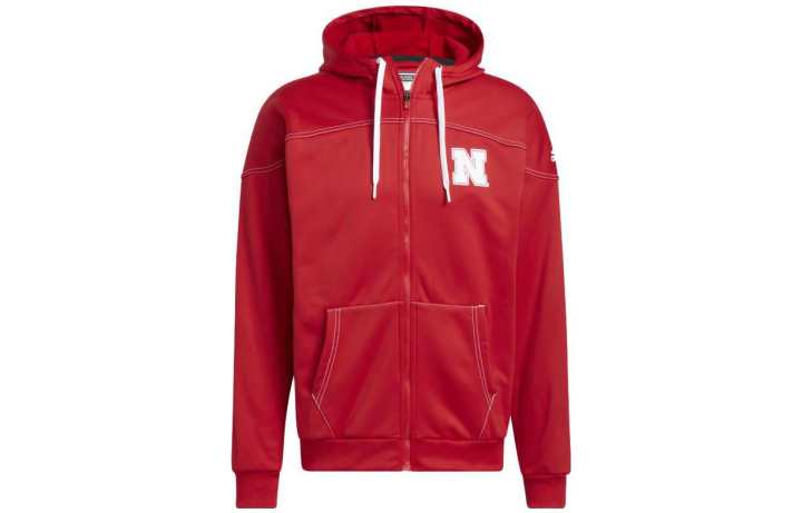 Adidas Adidas Cornhuskers Jackets Men's Red Hooded Moderate Other