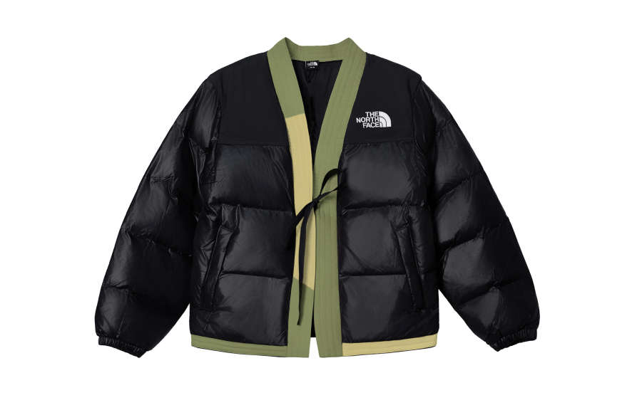 THE NORTH FACE Nuptse Jackets & Coats Men's Black Yellow Green