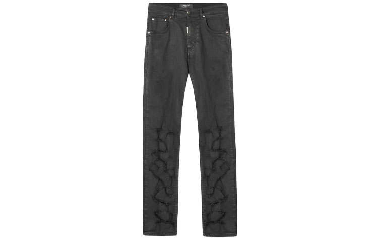 REPRESENT REPRESENT Jeans Men's Black Moderate Straight Fit Pants