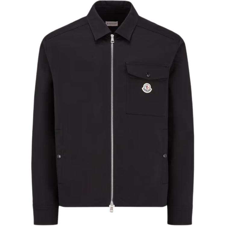 Moncler Moncler Logo Patch Zipped Shirt Jacket