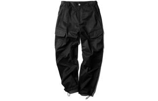 ROARINGWILD Loose Fit Casual Pants Unisex Black