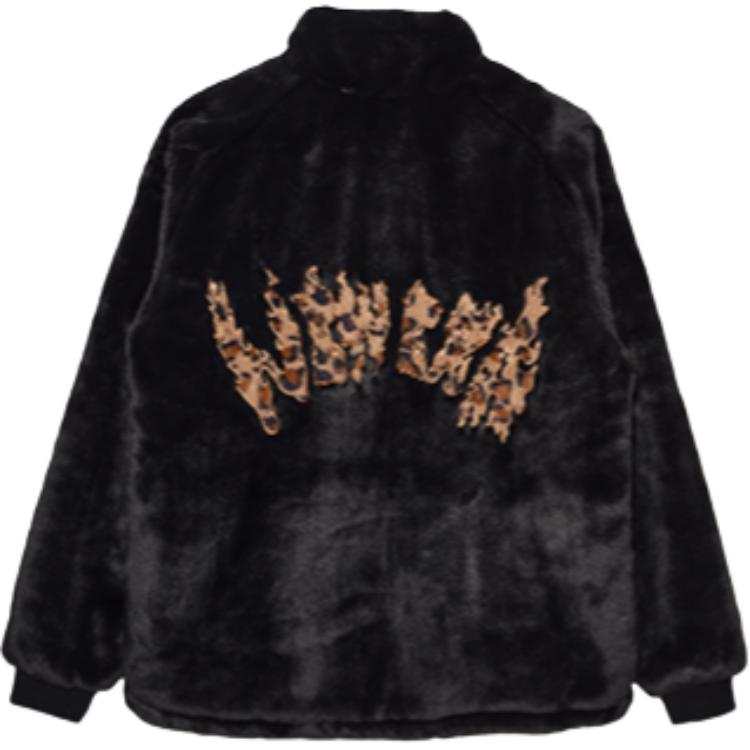 New Era Velvet feel Coat Unisex Black
