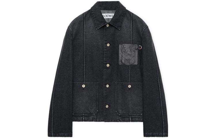 LOEWE LOEWE Leather-pocket Denim Jacket