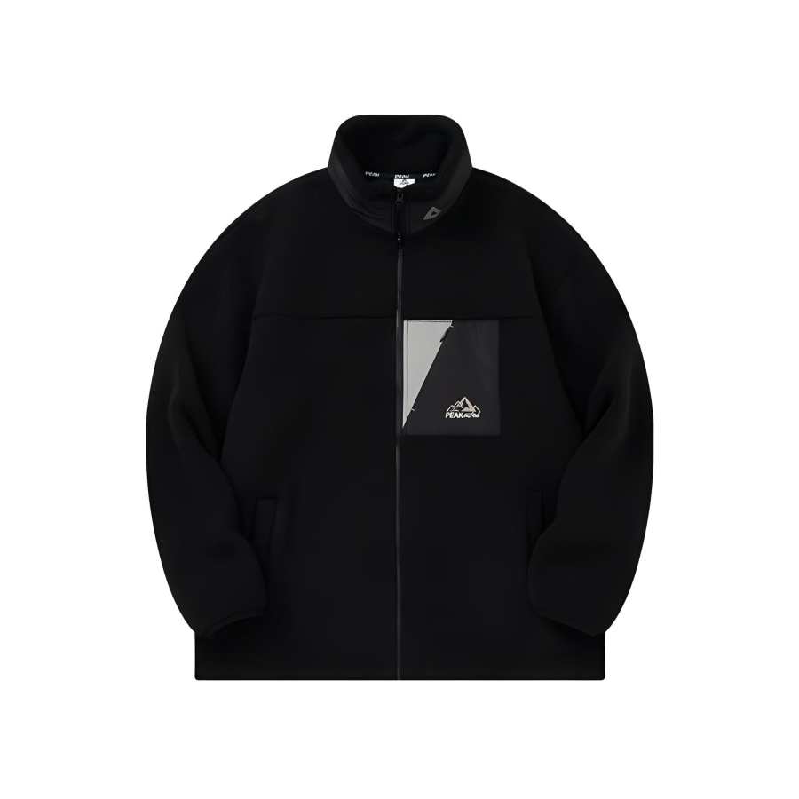 PEAK PEAK Velvet feel Coat Unisex Black