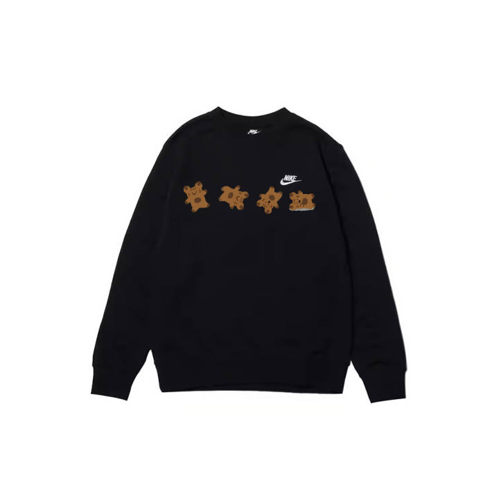 Nike Nike Sweatshirts Men's Black Crew Neck Moderate Regular