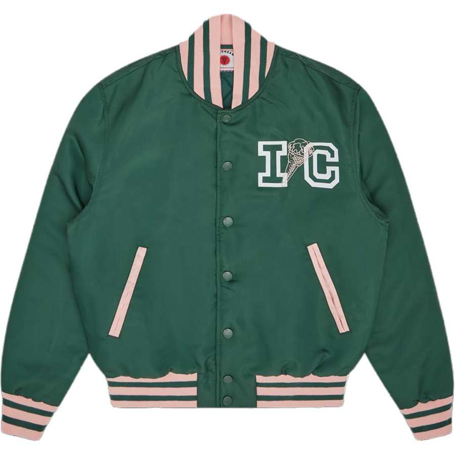 Ice Cream Baseball Jacket Unisex Green