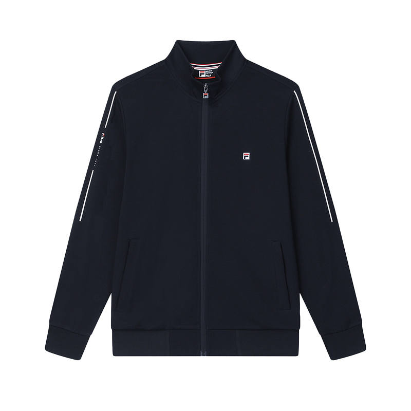 FILA Jackets Men's Legend Blue Stand Collar Moderate