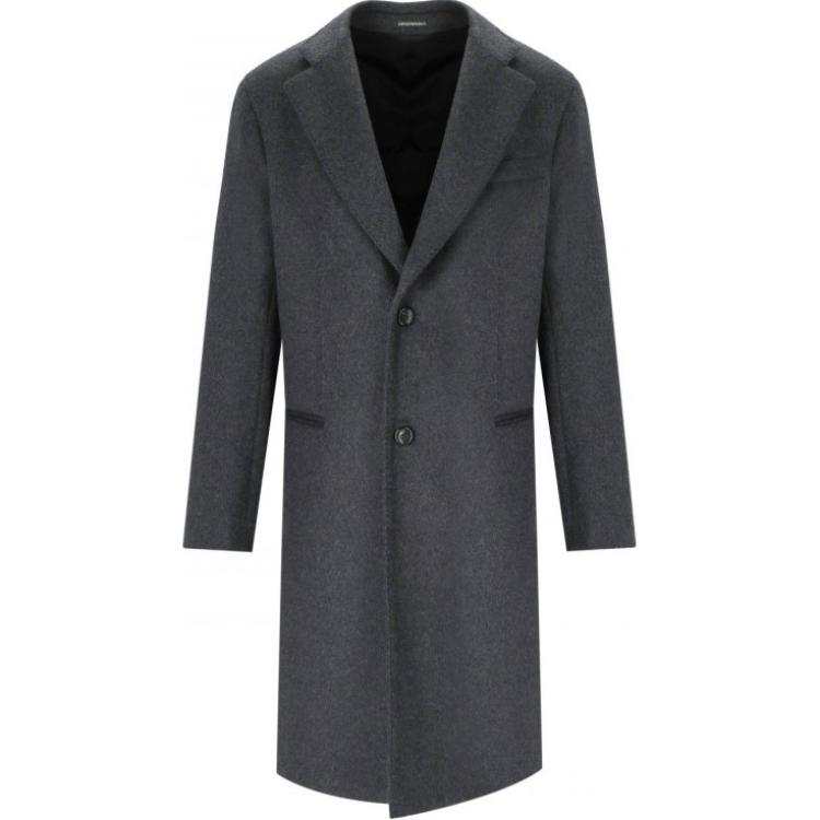 EMPORIO ARMANI Single Breasted Long Sleeved Coat
