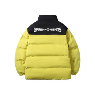 GF Puffer Jackets Unisex Stand Collar Thickened Padded Puffer Jacket