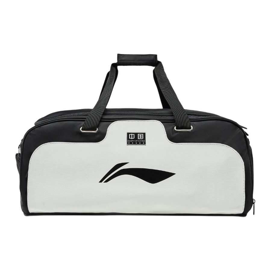 Li-Ning Li Ning Table Tennis Collection Nylon Handbag Unisex Black & Light Lime